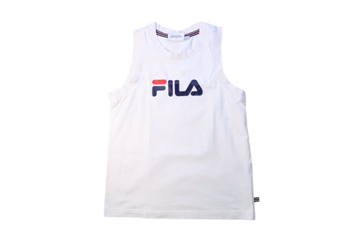 A White Sleeveless T Shirts from Fila in size 8Y for girl. (Front View)