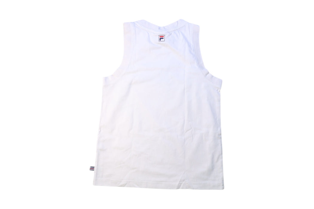 A White Sleeveless T Shirts from Fila in size 8Y for girl. (Back View)