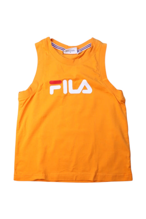 A Orange Sleeveless T Shirts from Fila in size 6T for girl. (Front View)