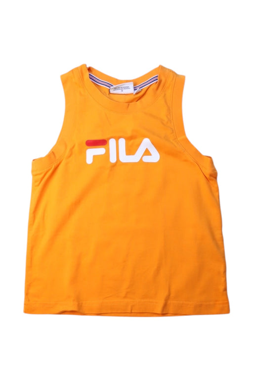 A Orange Sleeveless T Shirts from Fila in size 6T for girl. (Front View)