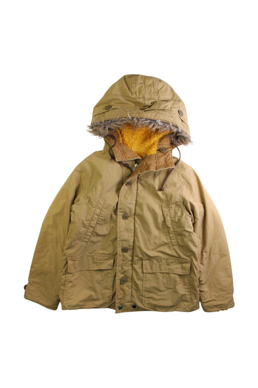 A Beige Coats from Denim Dungaree in size 7Y for boy. (Front View)