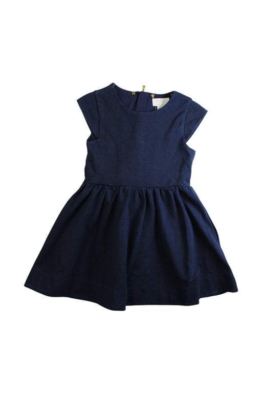 A Navy Sleeveless Dresses from Kate Spade in size 5T for girl. (Front View)