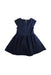 A Navy Sleeveless Dresses from Kate Spade in size 5T for girl. (Back View)