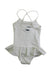 A White Swimsuits from Vilebrequin in size 4T for girl. (Back View)