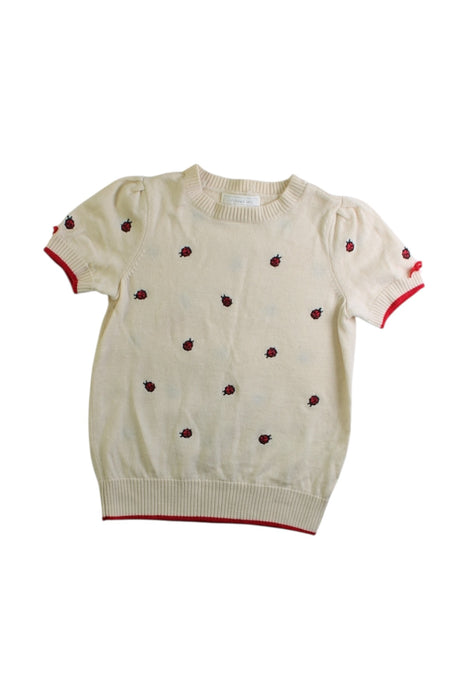 A White Short Sleeve Tops from Nicholas & Bears in size 3T for girl. (Front View)