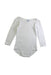 A White Long Sleeve Bodysuits from Petit Bateau in size 18-24M for girl. (Front View)