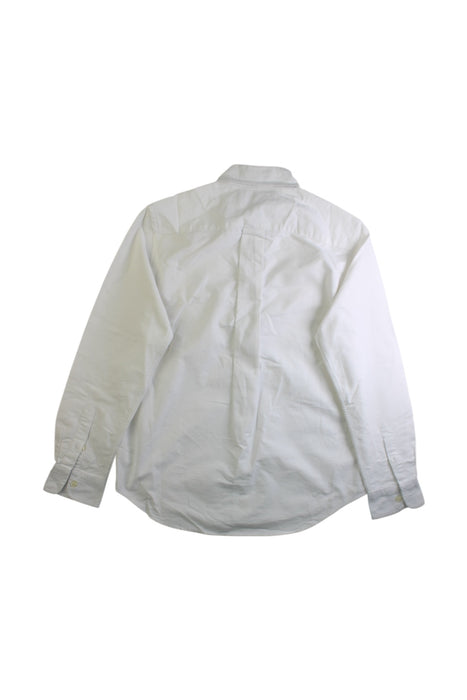 A White Long Sleeve Shirts from Ralph Lauren in size 10Y for boy. (Back View)