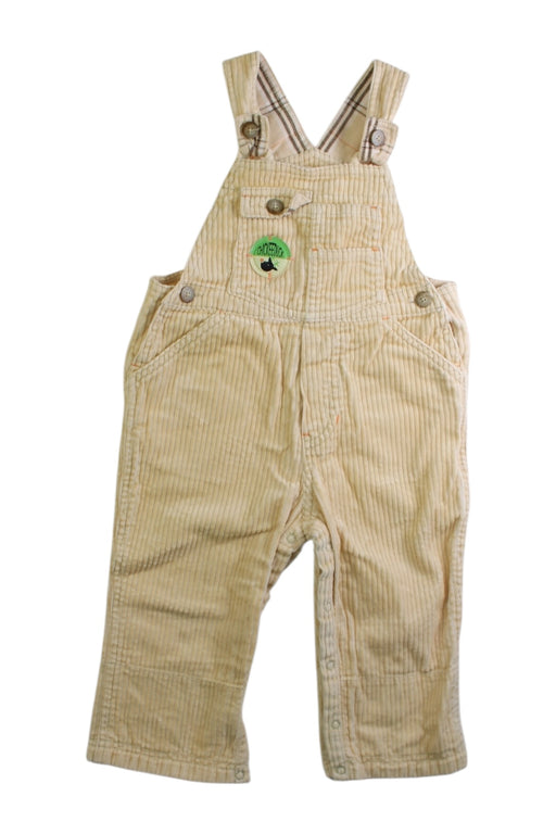 A Beige Long Overalls from Chickeeduck in size 12-18M for boy. (Front View)