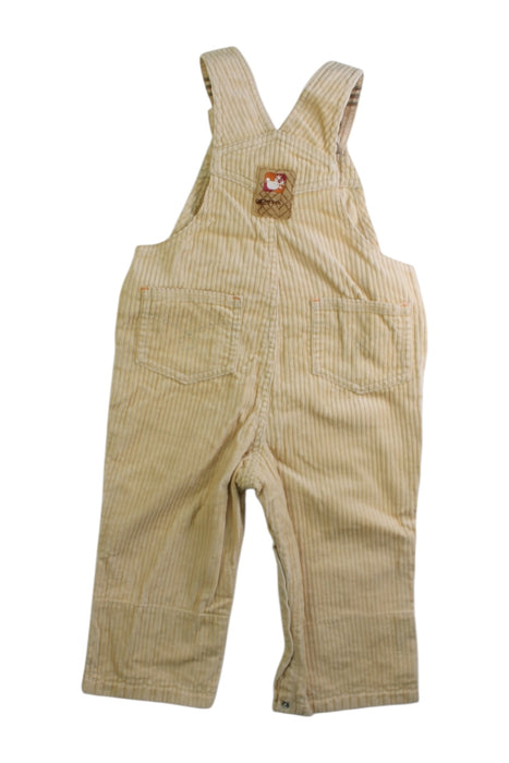 A Beige Long Overalls from Chickeeduck in size 12-18M for boy. (Back View)
