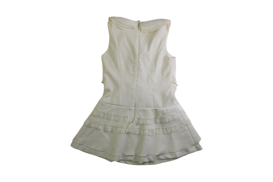 A White Sleeveless Dresses from Nicholas & Bears in size 4T for girl. (Back View)