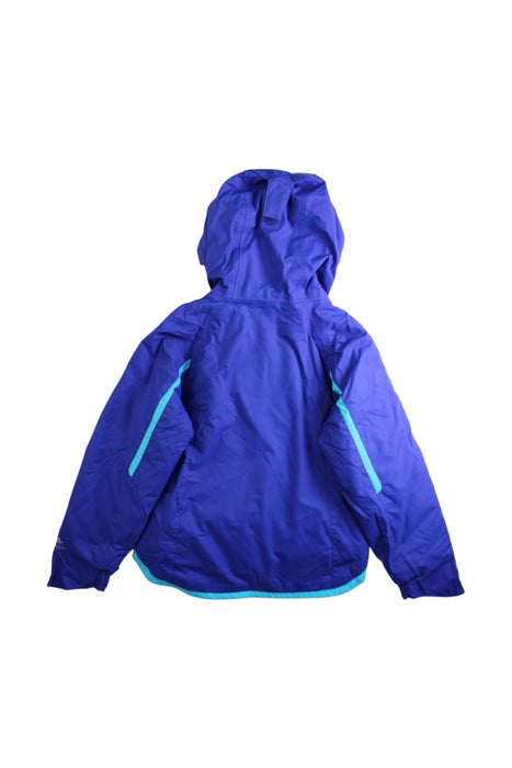 A Blue Lightweight Jackets from Columbia in size 4T for neutral. (Back View)