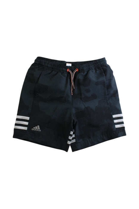 A Black Active Shorts from Adidas in size 7Y for boy. (Front View)