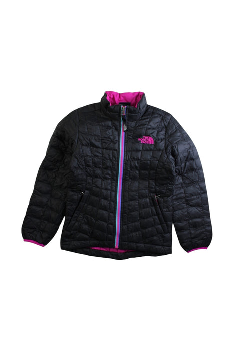 A Black Puffer/Quilted Jackets from The North Face in size 5T for girl. (Front View)