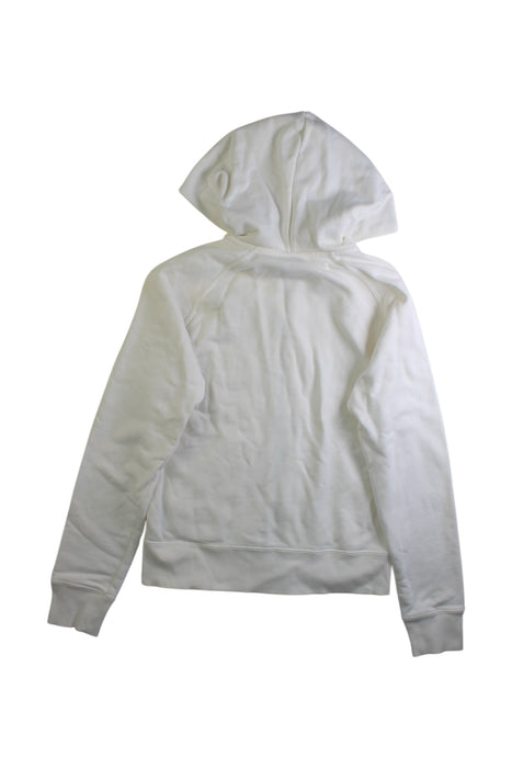 A White Zippered Sweatshirts from Nike in size 13Y for girl. (Back View)