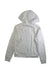 A White Zippered Sweatshirts from Nike in size 13Y for girl. (Back View)