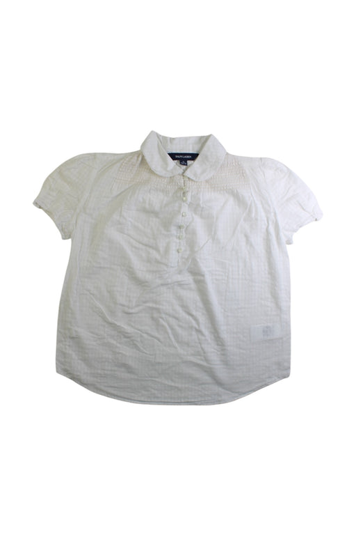 A White Short Sleeve Shirts from Ralph Lauren in size 10Y for girl. (Front View)