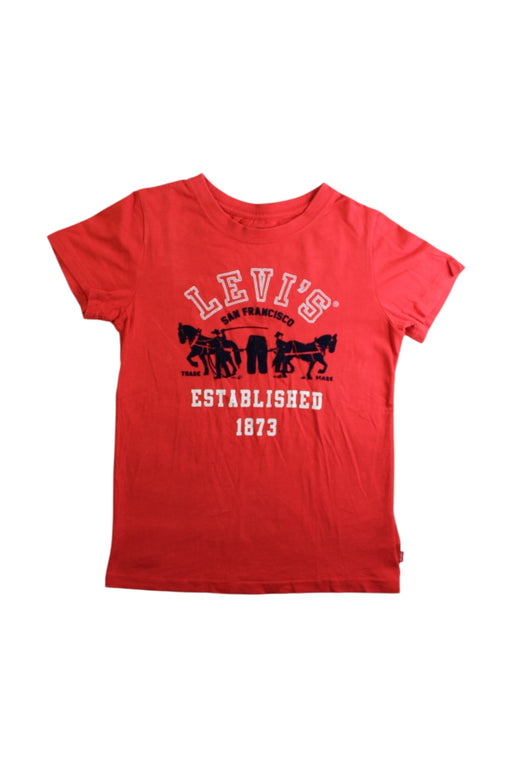A Red Short Sleeve T Shirts from Levi's in size 7Y for boy. (Front View)