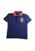 A Navy Short Sleeve Polos from Polo Ralph Lauren in size 5T for boy. (Front View)