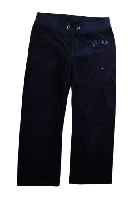 A Navy Sweatpants from Juicy Couture in size 4T for girl. (Front View)