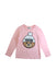 A Pink Long Sleeve T Shirts from Moschino in size 8Y for girl. (Front View)