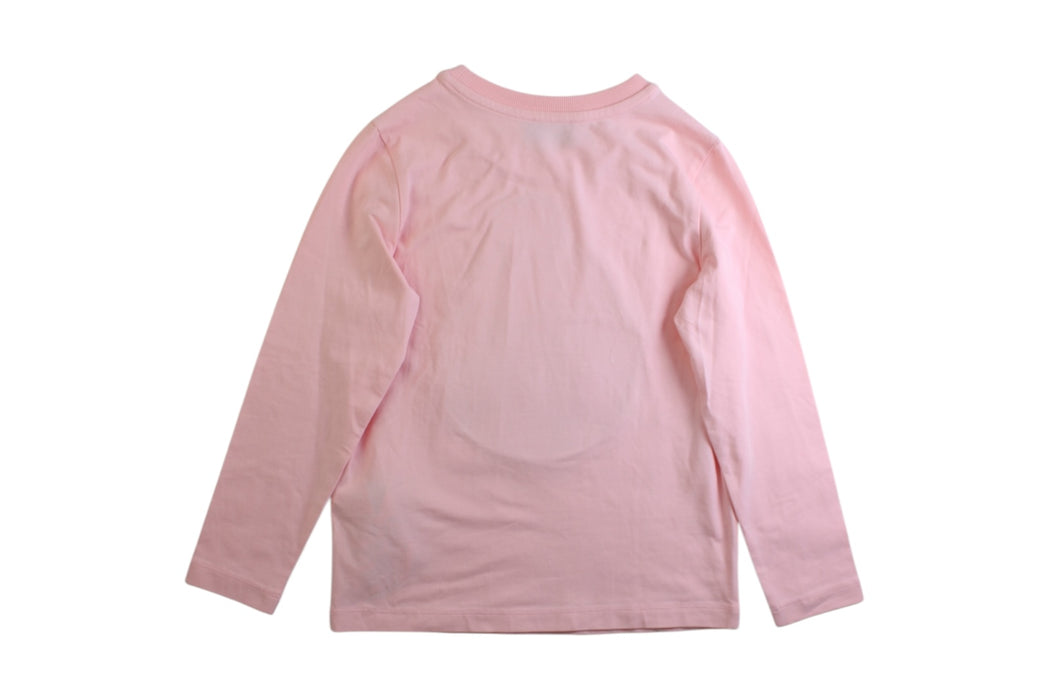 A Pink Long Sleeve T Shirts from Moschino in size 8Y for girl. (Back View)