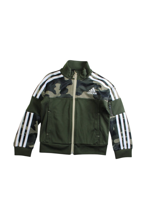 A Green Lightweight Jackets from Adidas in size 3T for boy. (Front View)