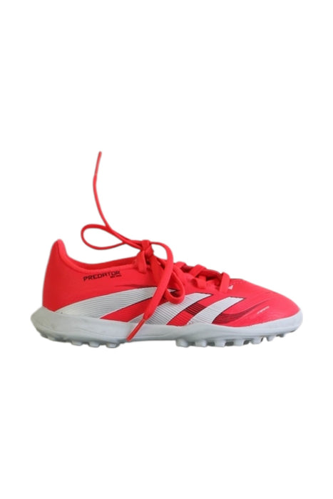 A Red Cleats/Soccer Shoes from Adidas in size 6T for neutral. (Front View)