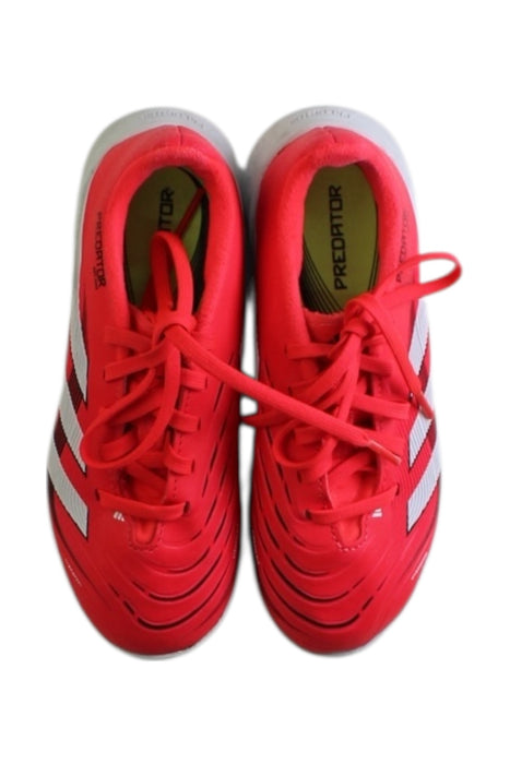 A Red Cleats/Soccer Shoes from Adidas in size 6T for neutral. (Back View)
