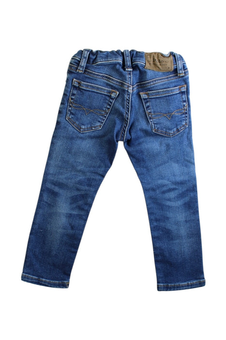 A Navy Jeans from Polo Ralph Lauren in size 2T for girl. (Back View)