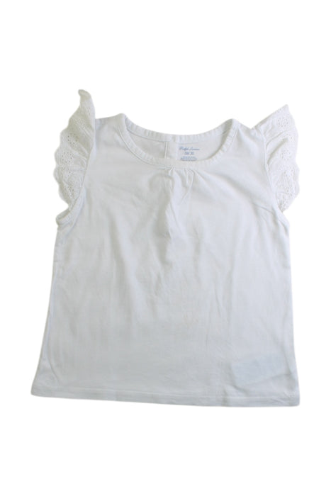 A White Sleeveless Tops from Ralph Lauren in size 12-18M for girl. (Front View)