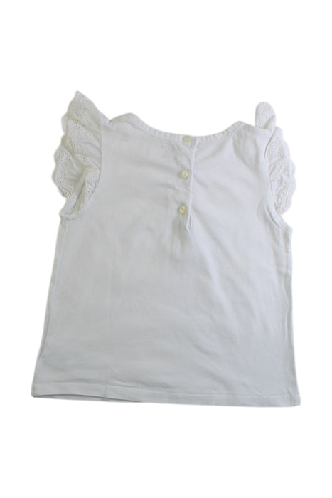 A White Sleeveless Tops from Ralph Lauren in size 12-18M for girl. (Back View)