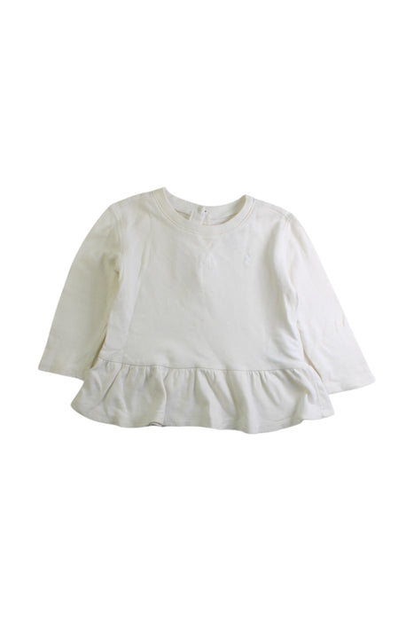 A White Short Sleeve Tops from Ralph Lauren in size 12-18M for girl. (Front View)