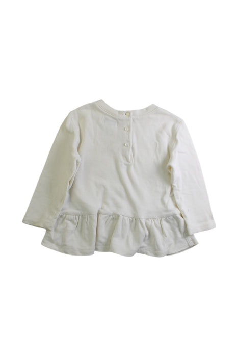 A White Short Sleeve Tops from Ralph Lauren in size 12-18M for girl. (Back View)