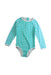 A Teal Swimsuits from Seed in size 3T for girl. (Front View)