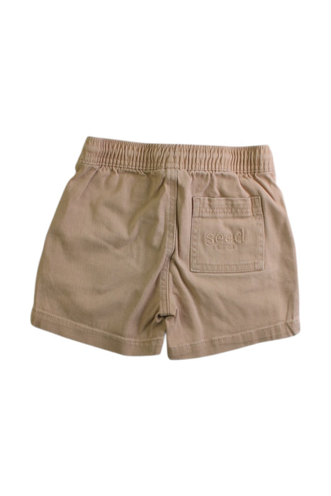 A Beige Shorts from Seed in size 3T for boy. (Back View)
