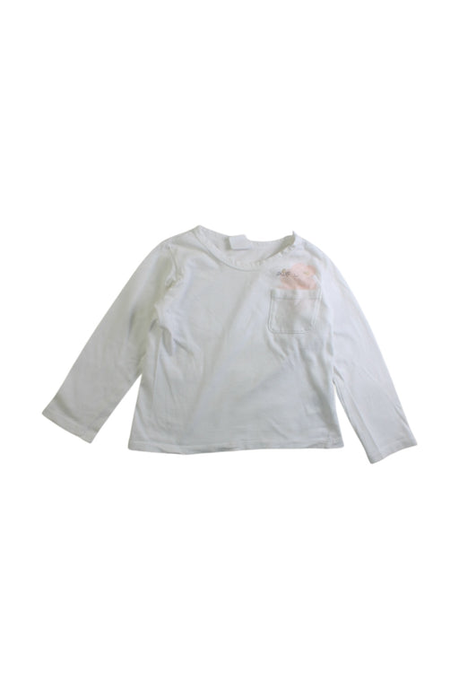 A White Long Sleeve Tops from Seed in size 18-24M for girl. (Front View)