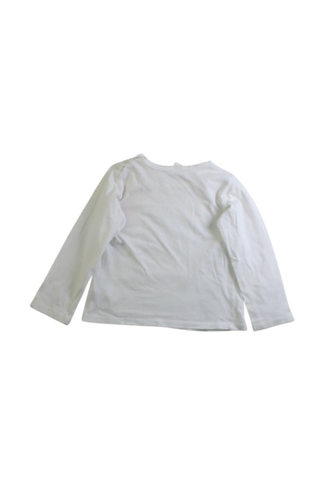 A White Long Sleeve Tops from Seed in size 18-24M for girl. (Back View)