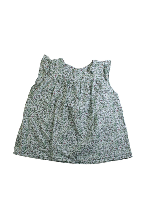 A Green Sleeveless Tops from Bout'Chou in size 3T for girl. (Front View)