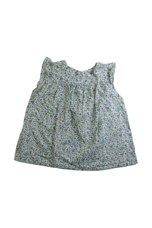 A Green Sleeveless Tops from Bout'Chou in size 3T for girl. (Front View)