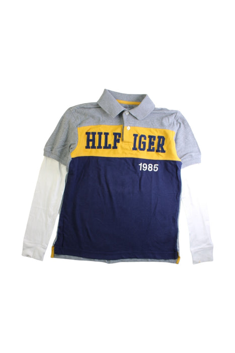 A Multicolour Long Sleeve Polos from Tommy Hilfiger in size 8Y for boy. (Front View)