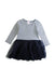 A Navy Long Sleeve Dresses from Seed in size 18-24M for girl. (Front View)