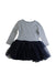 A Navy Long Sleeve Dresses from Seed in size 18-24M for girl. (Back View)