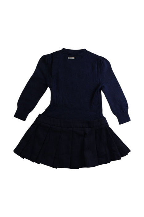 A Navy Sweater Dresses from Ferrari in size 6-12M for girl. (Back View)