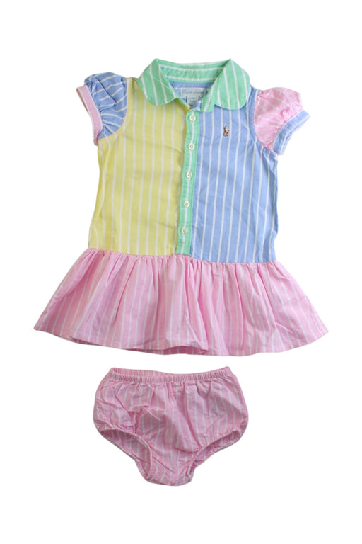 A Multicolour Dress Sets from Ralph Lauren in size 6-12M for girl. (Front View)