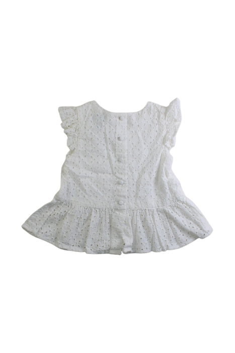 A White Sleeveless Tops from Ralph Lauren in size 6-12M for girl. (Back View)