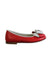 A Red Flats from I Pinco Pallino in size 3T for girl. (Front View)