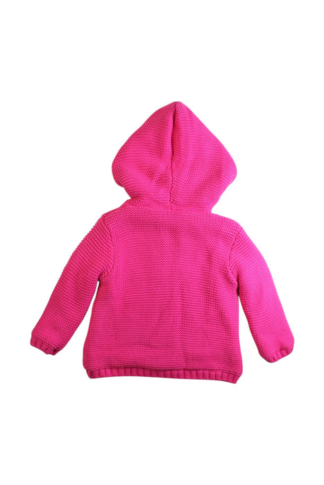 A Pink Buttoned Sweatshirts from Seed in size 18-24M for girl. (Back View)