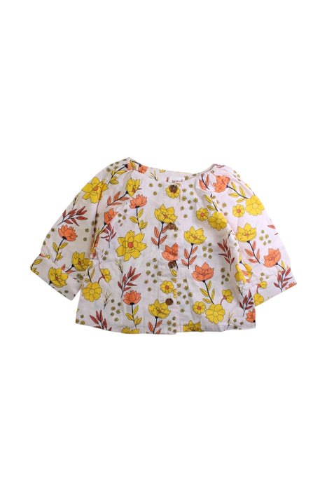 A Multicolour Long Sleeve Tops from Seed in size 3T for girl. (Front View)