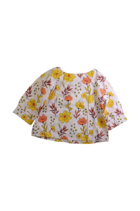 A Multicolour Long Sleeve Tops from Seed in size 3T for girl. (Back View)