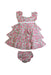 A Multicolour Dress Sets from Ralph Lauren in size 12-18M for girl. (Back View)